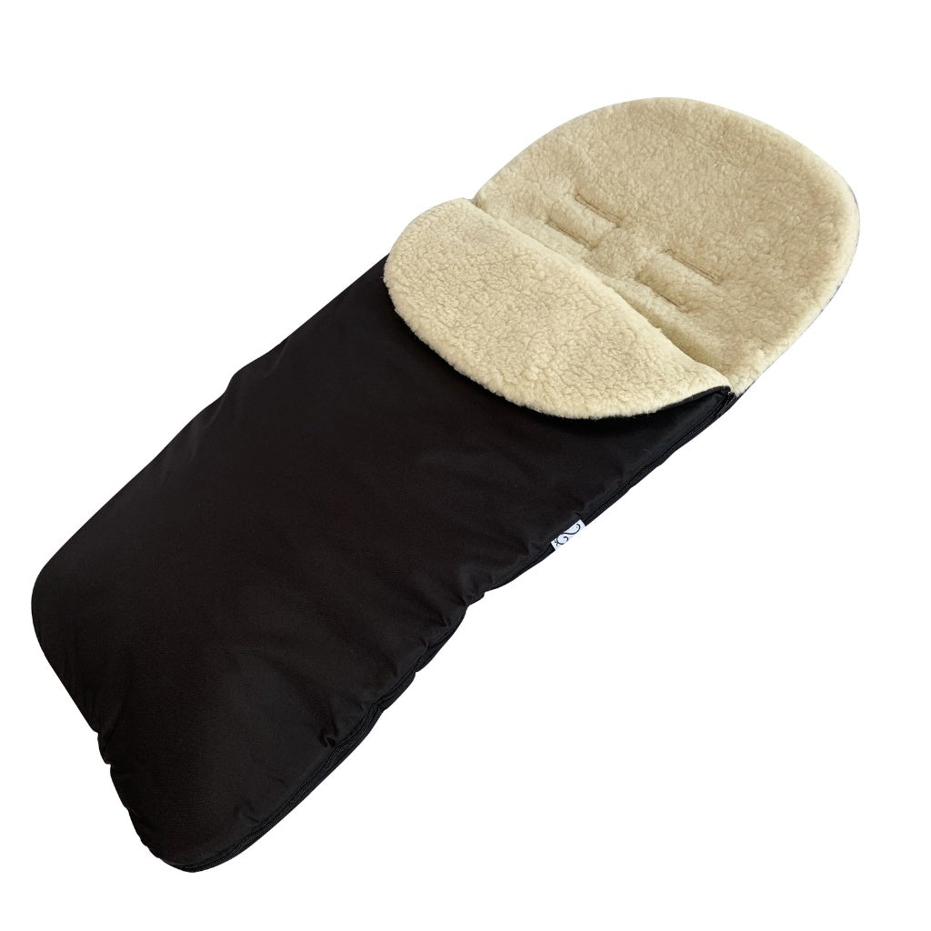 Gooseberry Wool Toddler Footmuff Black