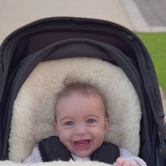 Gooseberry Pram Wool Footmuff Liner for all Sessons